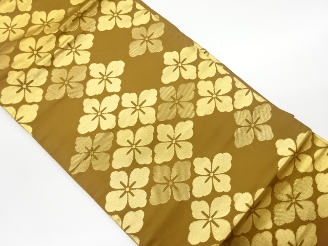 リサイクル　花菱模様織出し名古屋帯